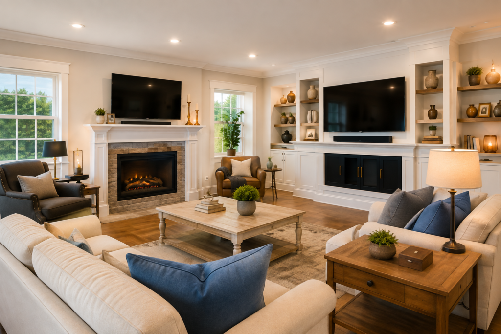 Open-Concept Living Area